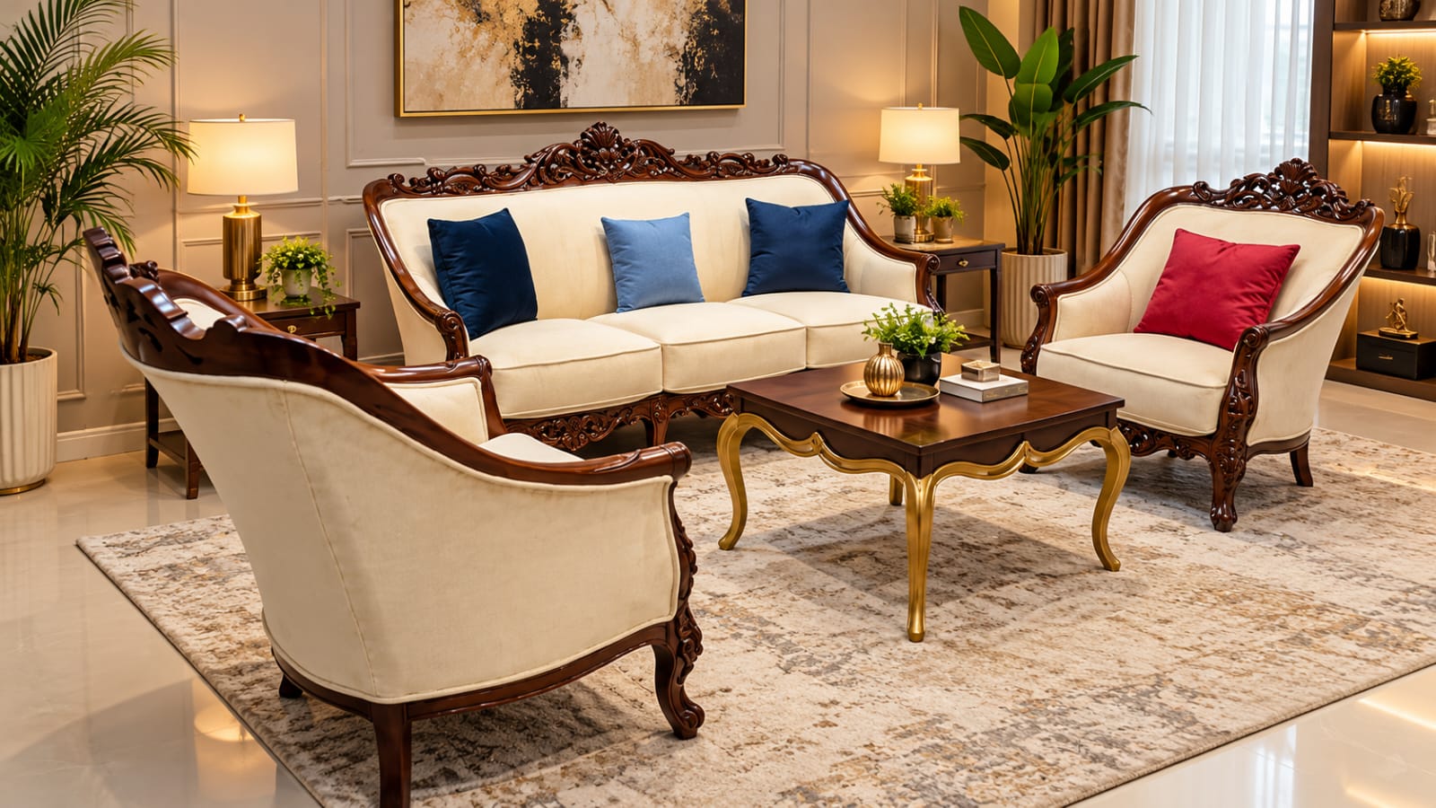5 Seater Sofa Set