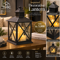 IMPORTED DECORATIVE LED LANTERN – ADD A TOUCH OF ELEGANCE TO YOUR HOME!
