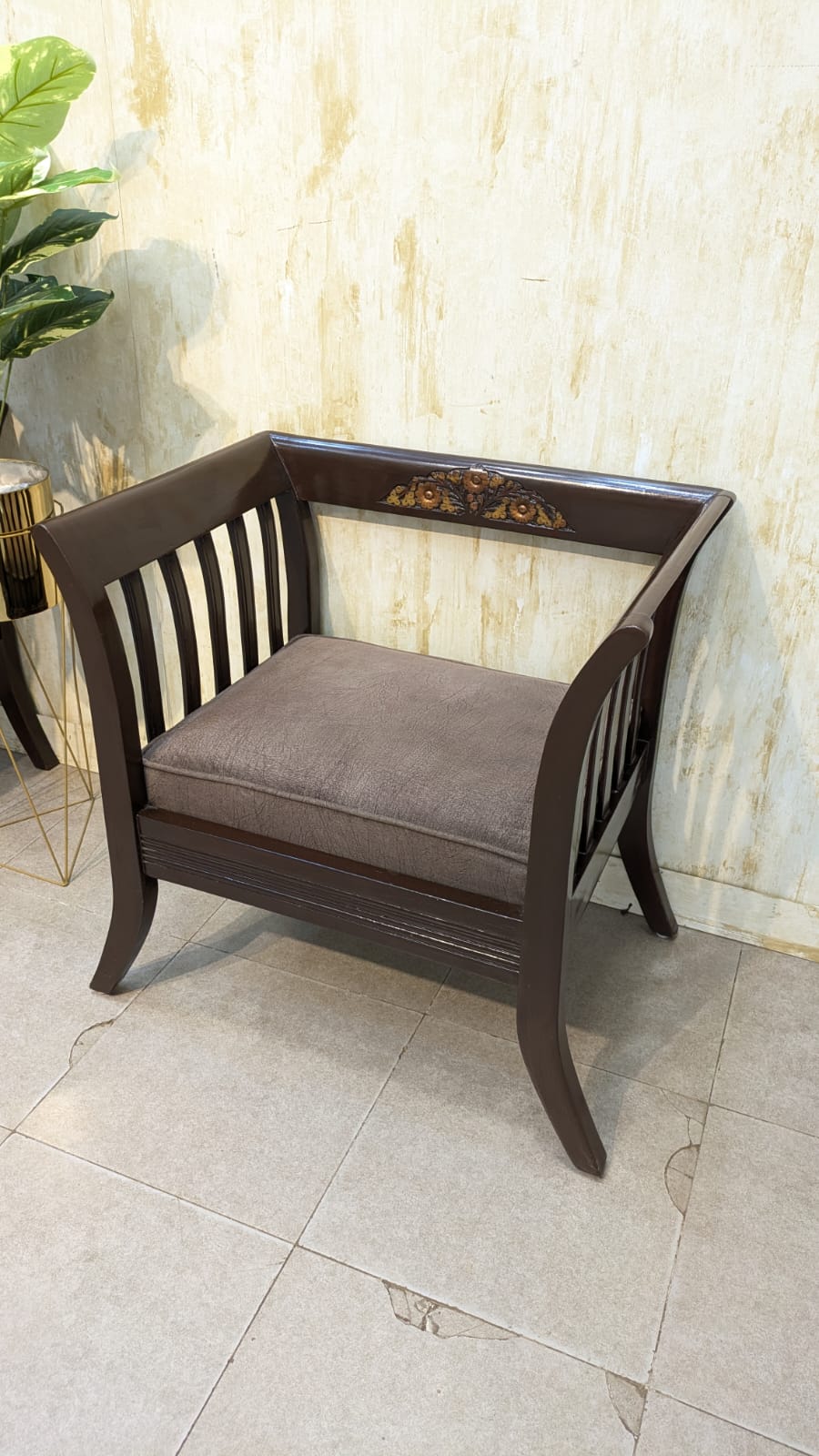 Solid Sheesham Wood Pair of Single Sofas