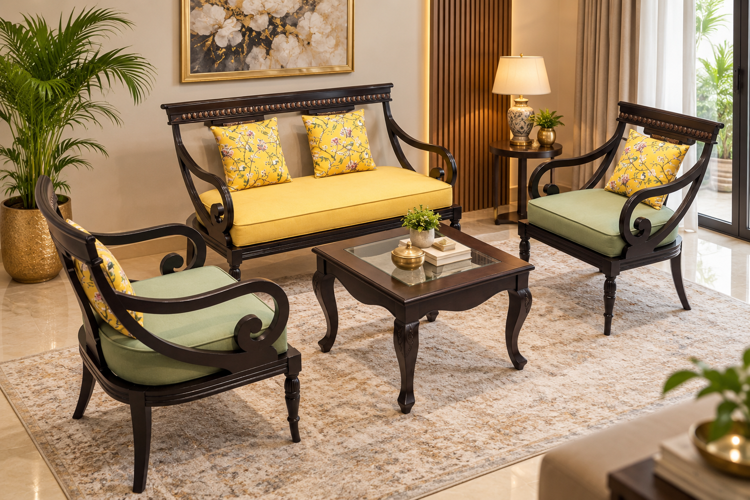 4 Seater Sofa Set