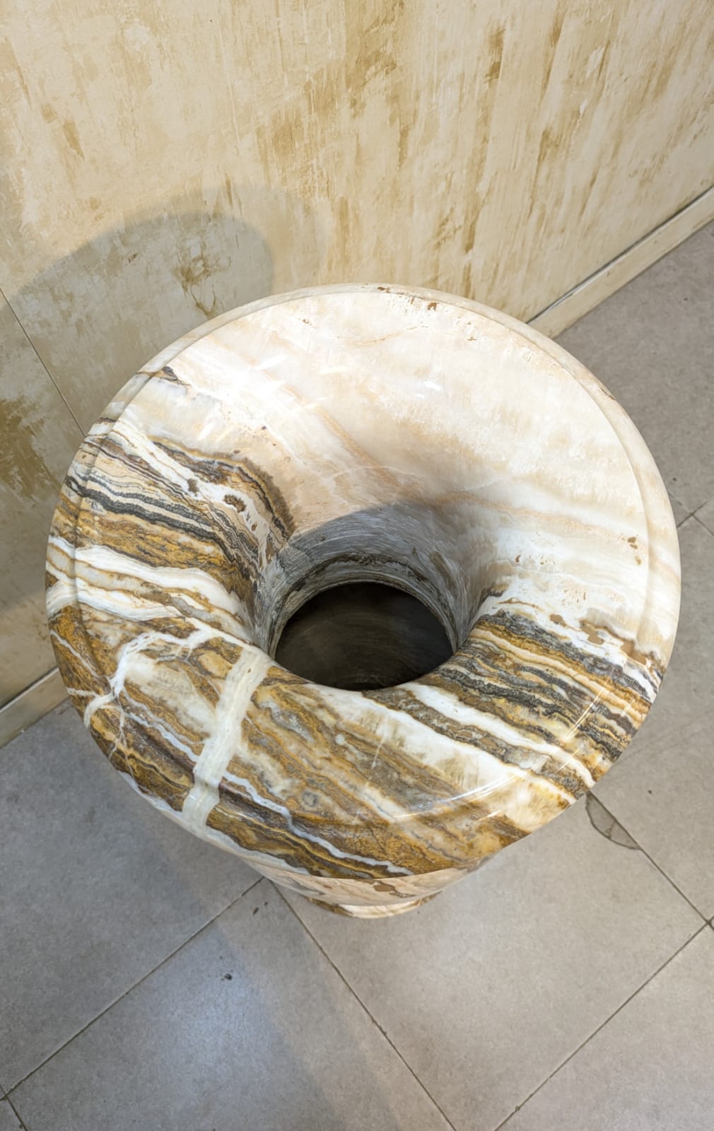 Onyx Marble Floor Vase