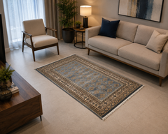 Vintage PAK Jaldar Hand Knotted Carpet