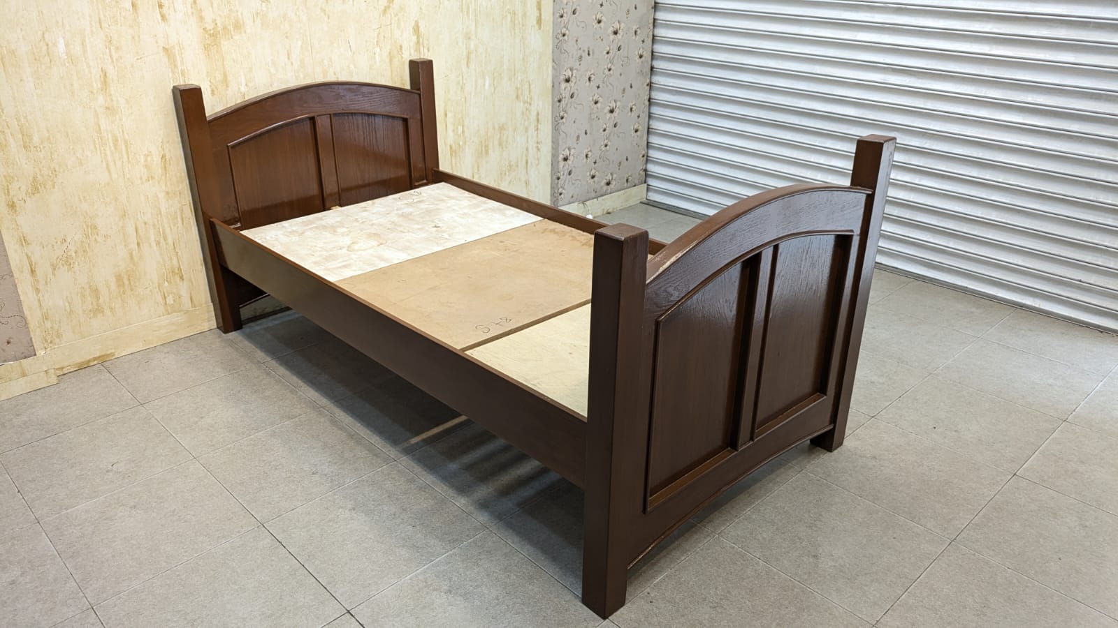 Oak Wood Single Bed