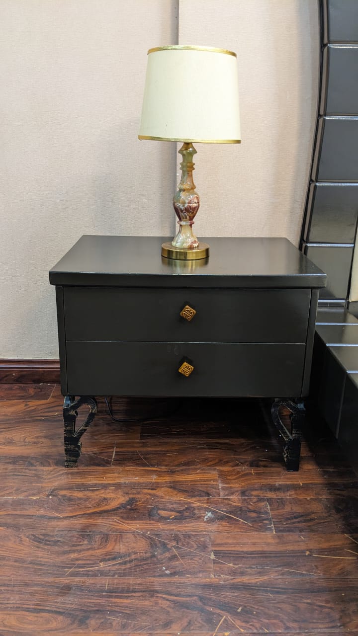 King Size Bed with 2 Side Tables and Dressing Table