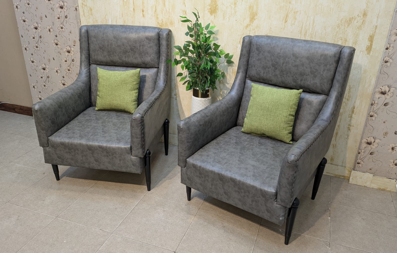 Pair Of Single Seater Sofas