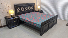 King Size Bed With 2 Side Tables and Dressing Table