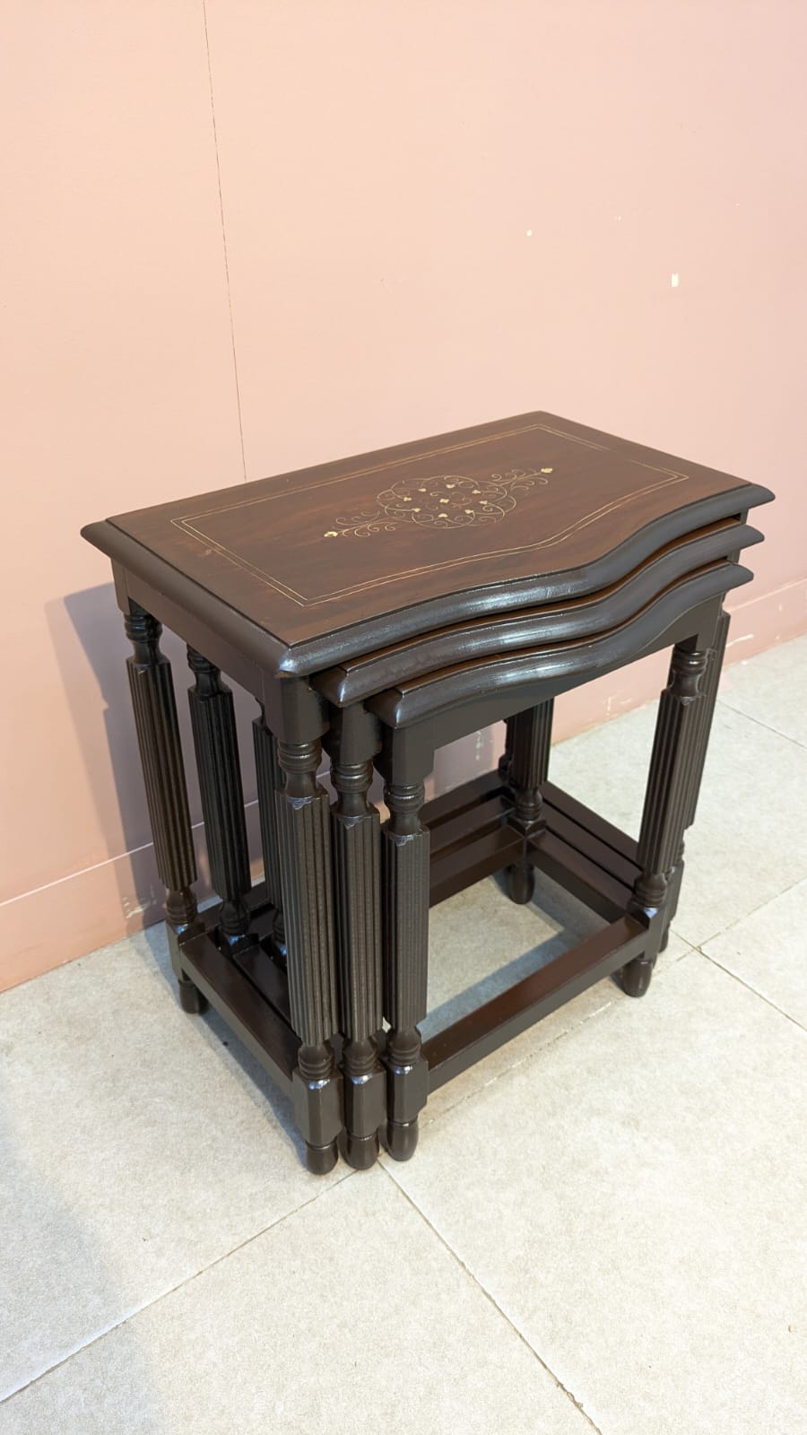 Solid Sheesham Wood Nesting Tables