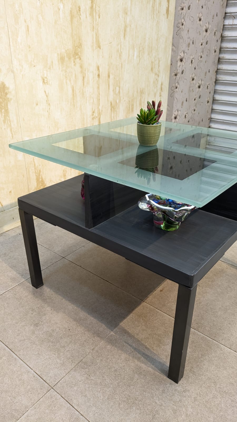 Center Table with 2 Side Tables