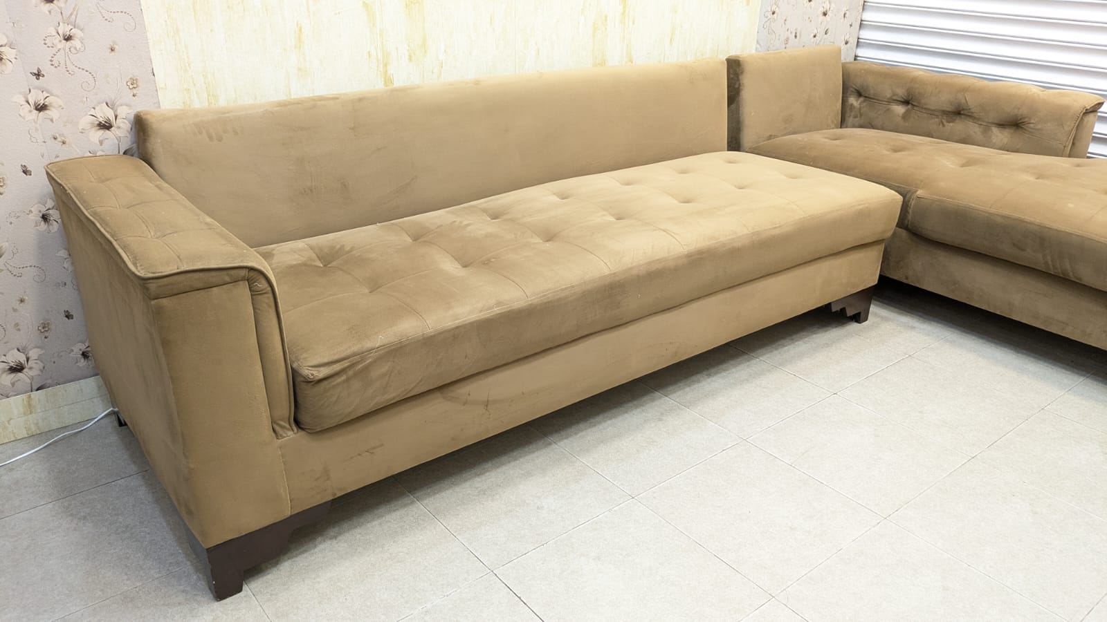 6 Seater L Shape Sofa Set