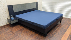 🔥Habitt🔥 Novak King Size Bed with 2 Attached Side Tables