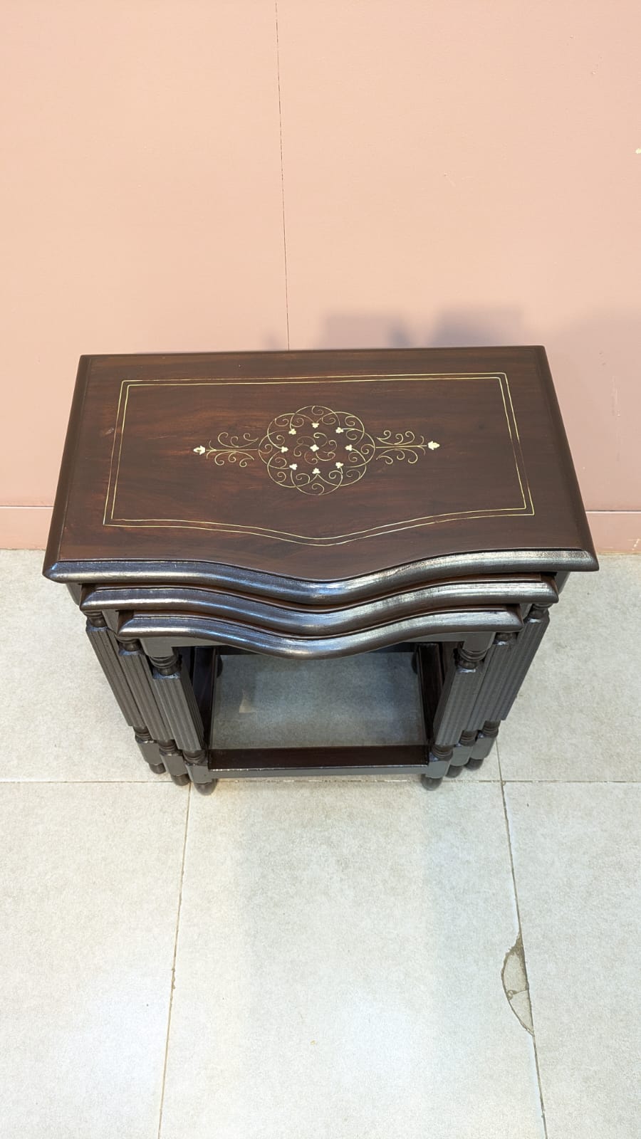 Solid Sheesham Wood Nesting Tables