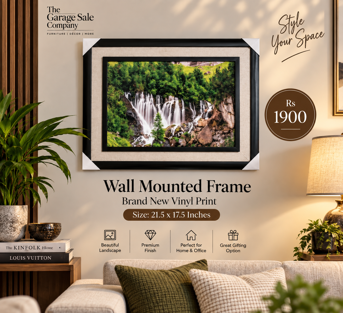 Wall Mounted Vinyl Frame