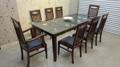SOLID SHEESHAM WOOD 8-SEATER DINING TABLE