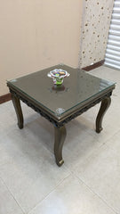 Sheesham Wood and Ply Wood Center and Side Tables Set