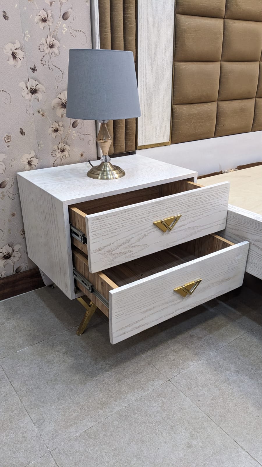 King Size Bedroom Set with Spring Mattress