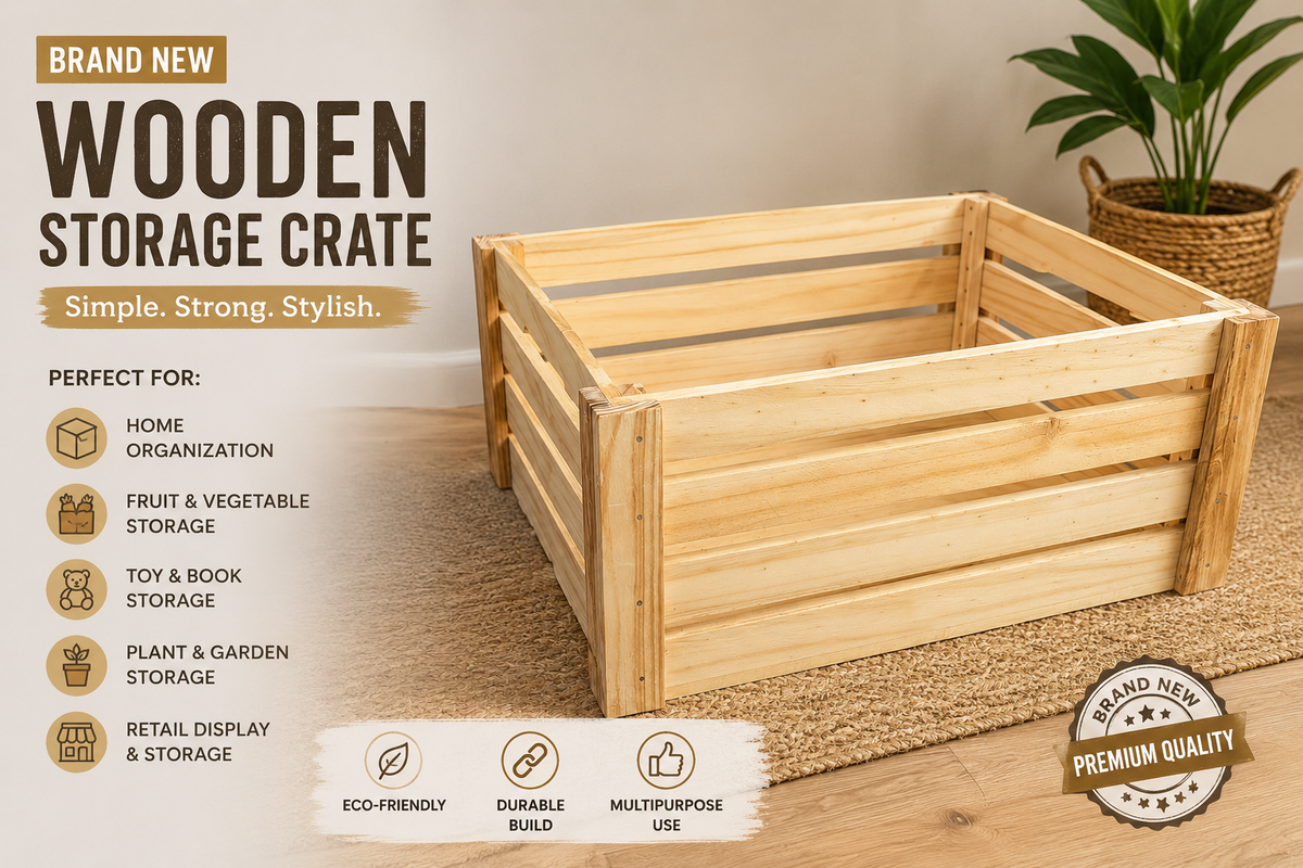 Brand New Wooden Storage Crate