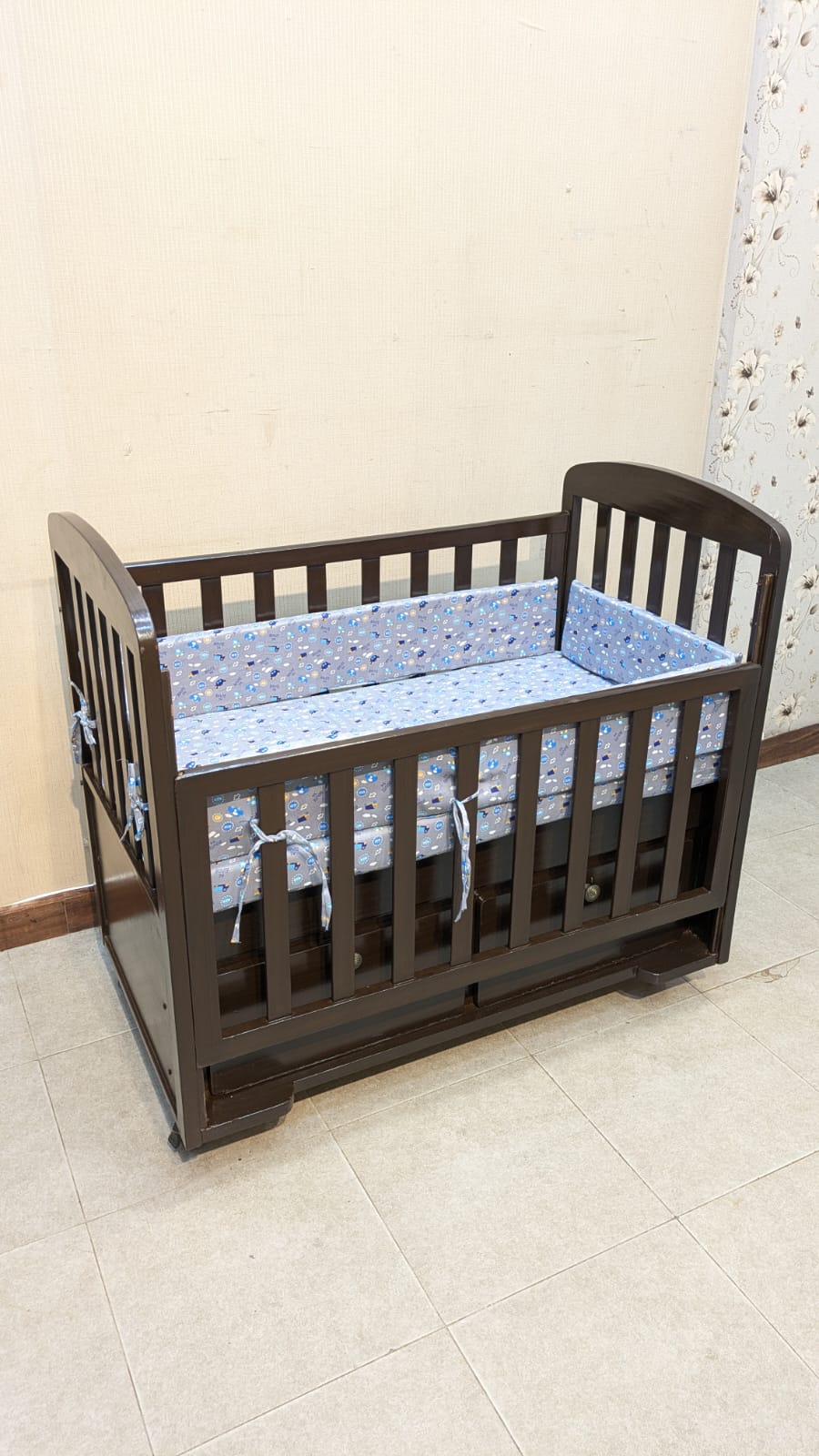 Baby Cot with Mattress