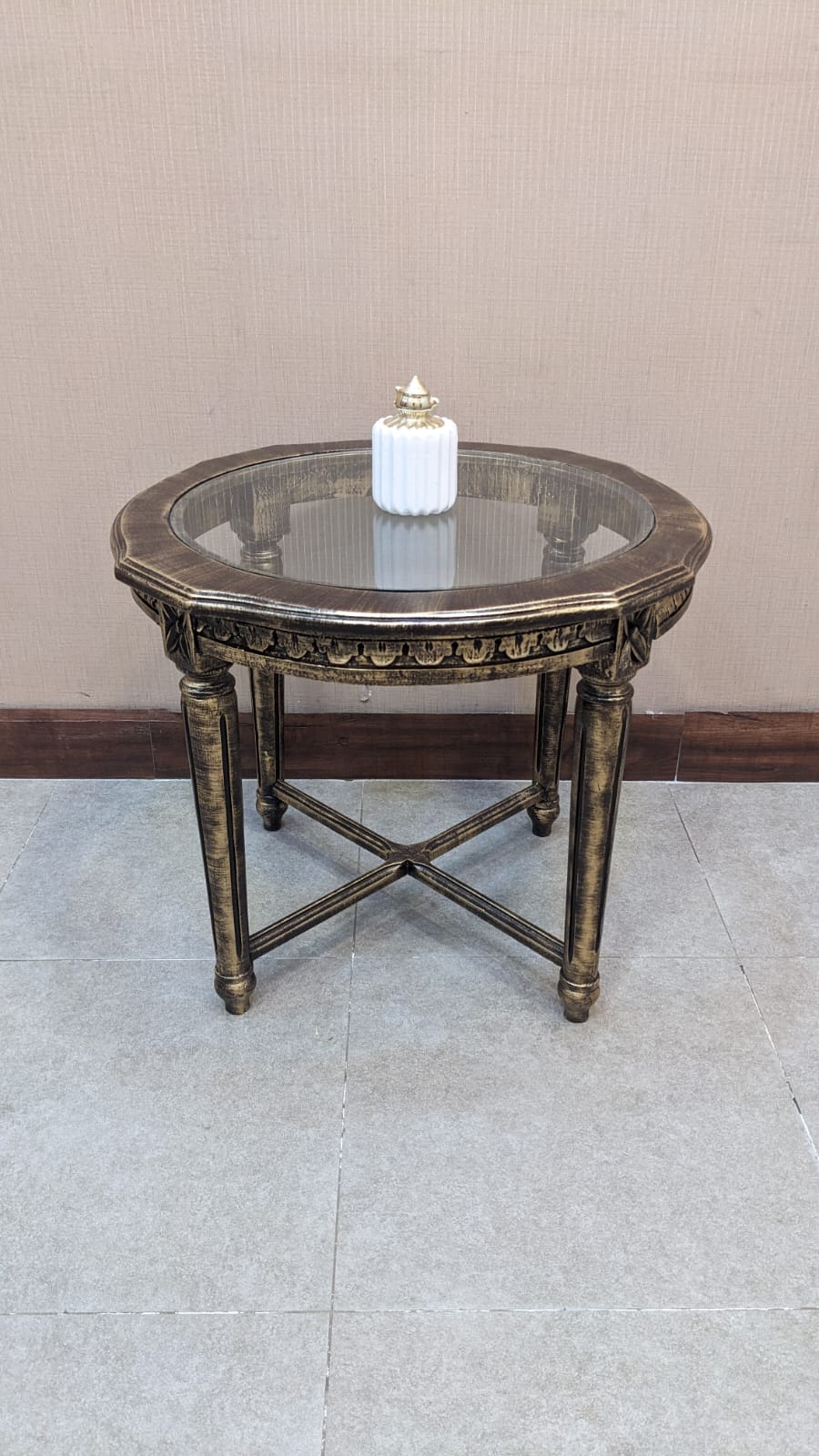 Pair Of Coffee Chairs and Table Set