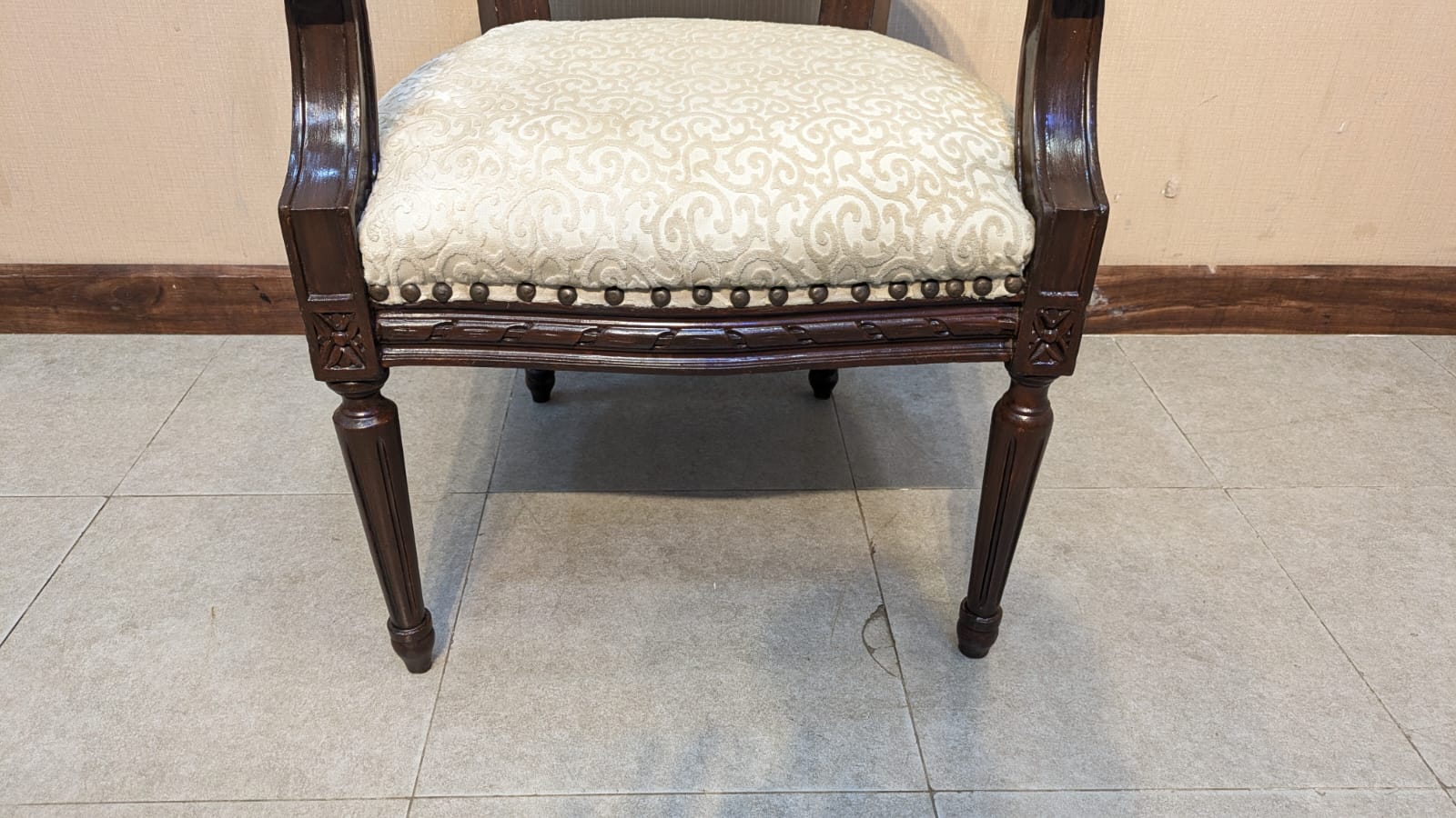 Solid Sheesham Wood Pair Of Bedroom Chairs
