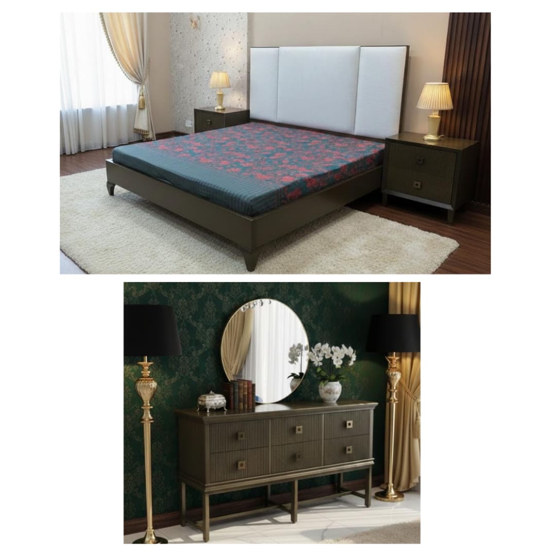 Modern King Size Bed Set