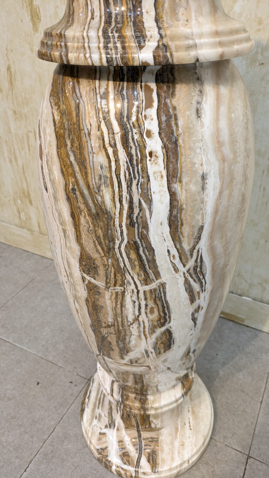 Onyx Marble Floor Vase