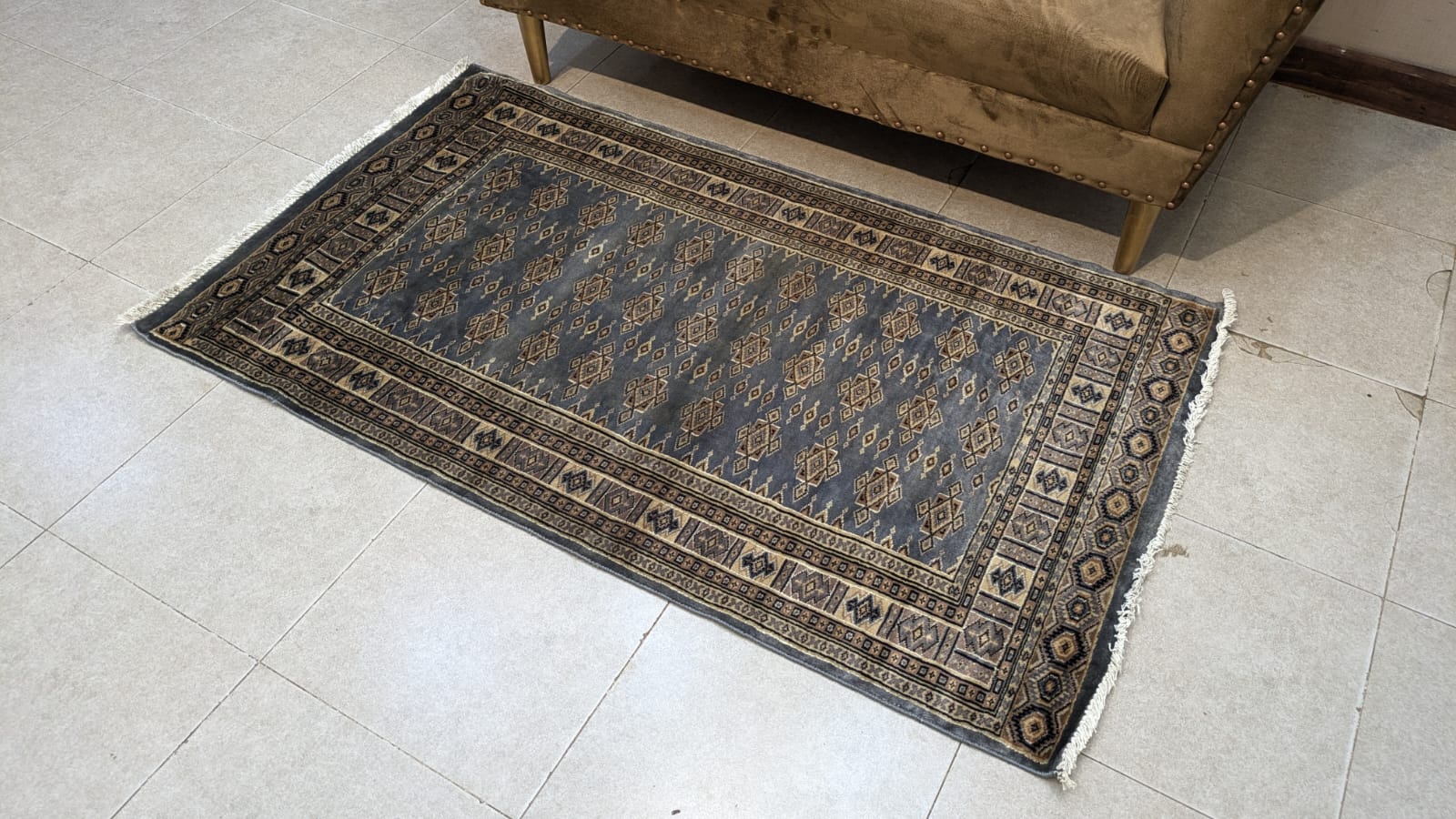 Vintage PAK Jaldar Hand Knotted Carpet