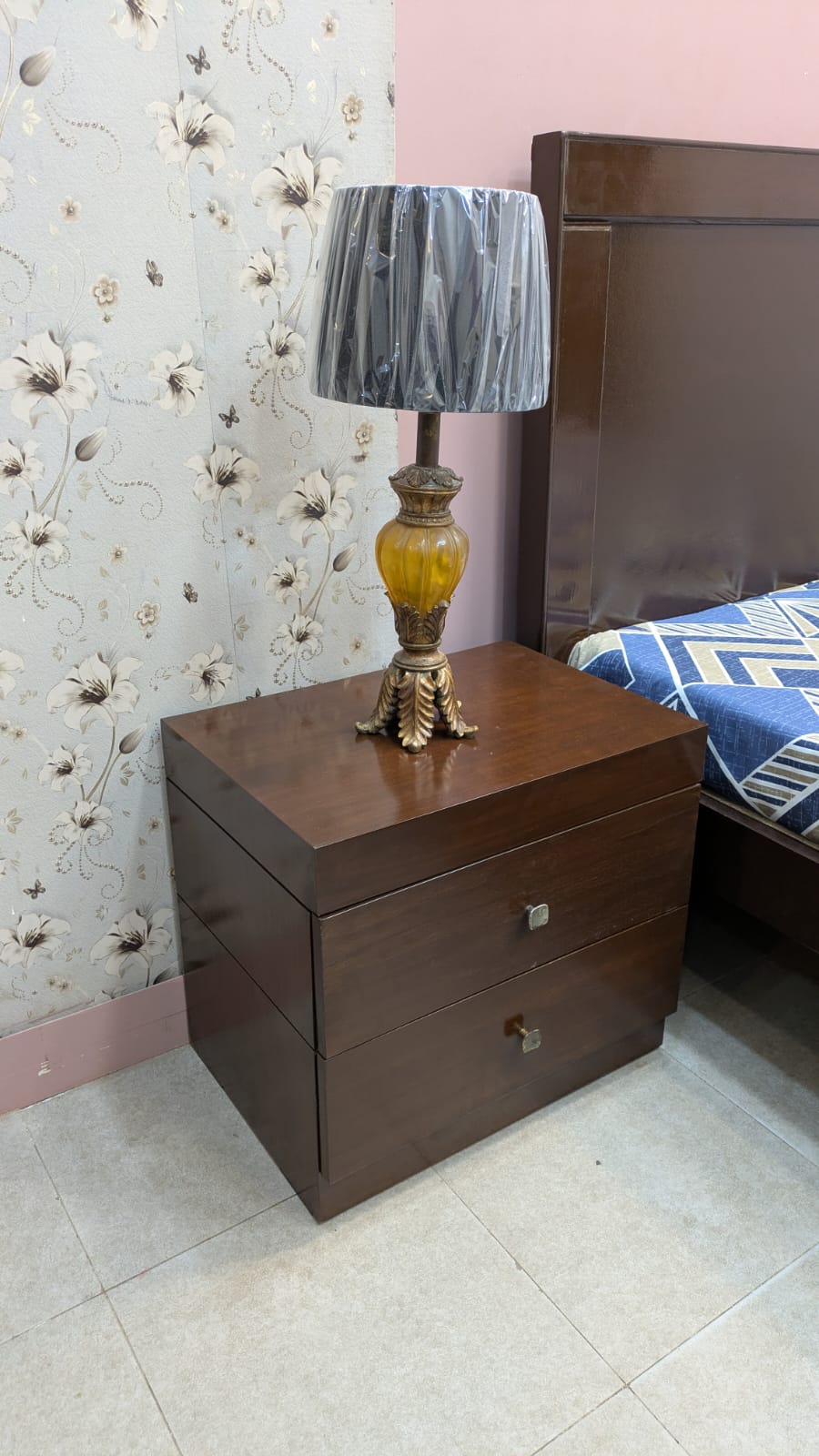 PLY Wood King Size Bed Set