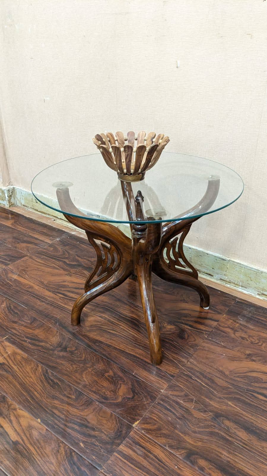 Pure Sheesham Wood Center & Side Tables Set