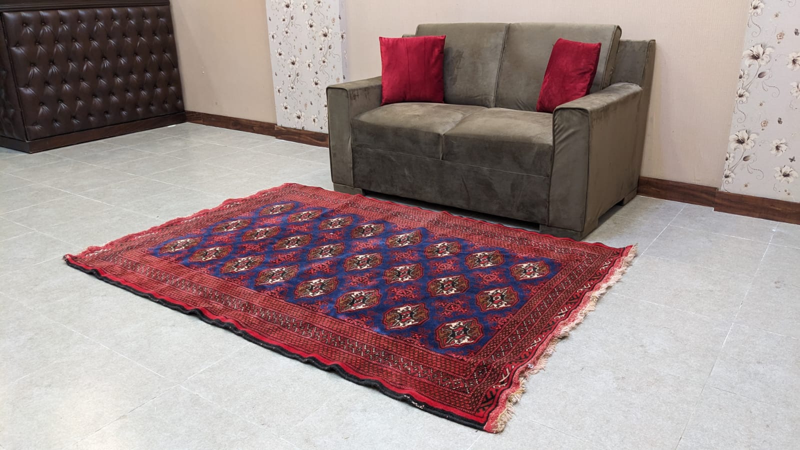 ✨Afghan Bokhara ✨ Hand Knotted Carpet