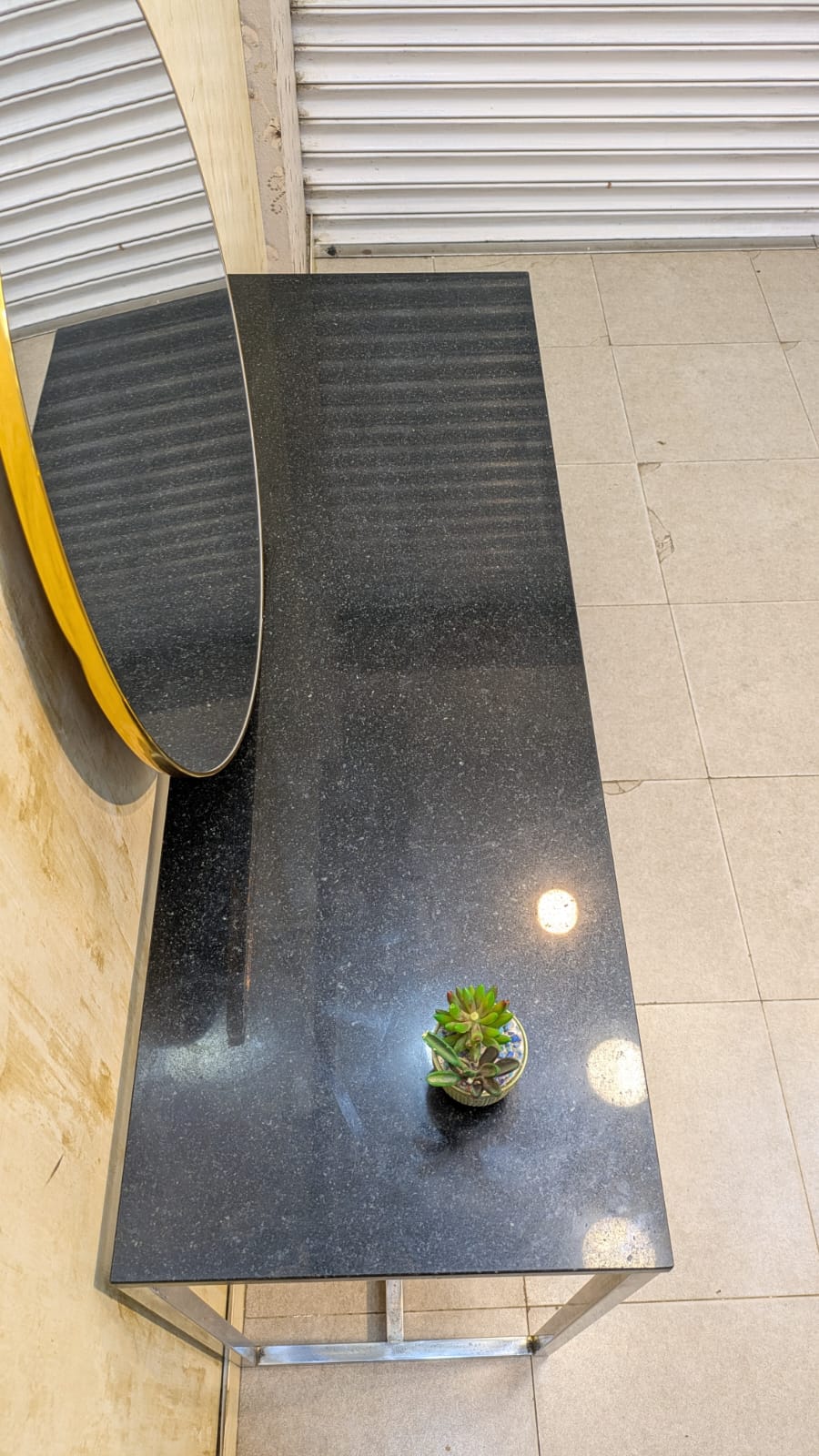 Console with Brand New Wall Mounted Mirror