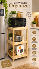 Pure Wooden Multipurpose Organizer