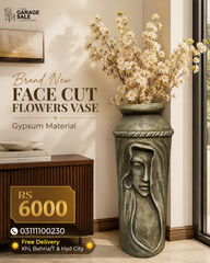 Brand New Cut Face Flowers Vase