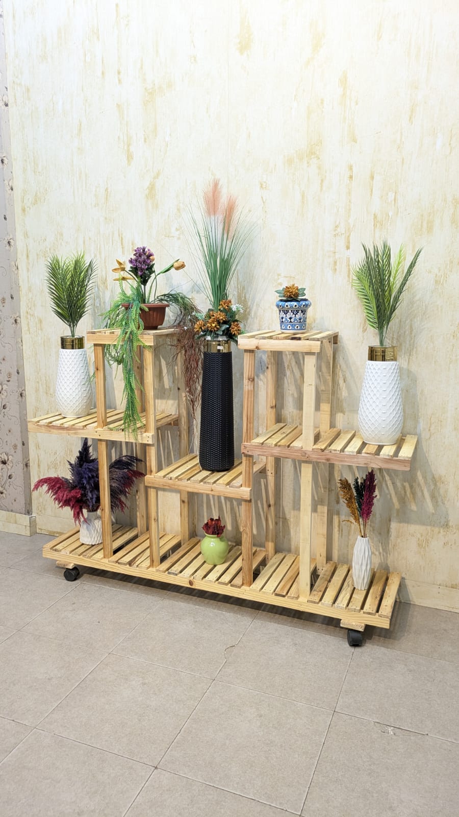 Pure Wooden Display Rack