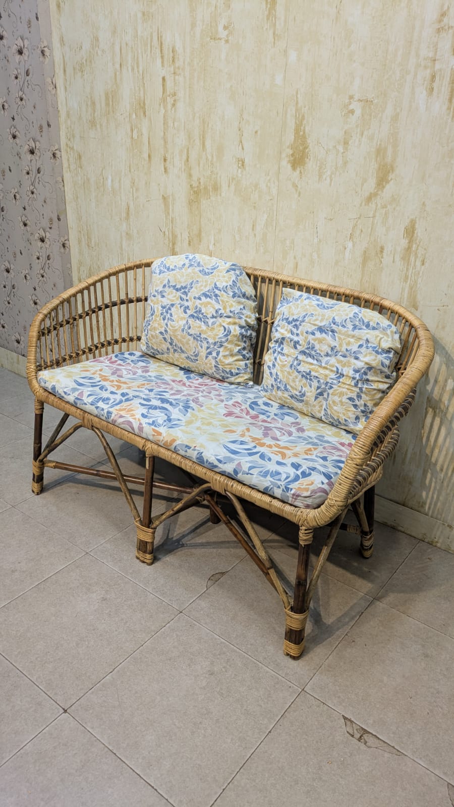 Cane Rattan 4 Seater Sofa Set