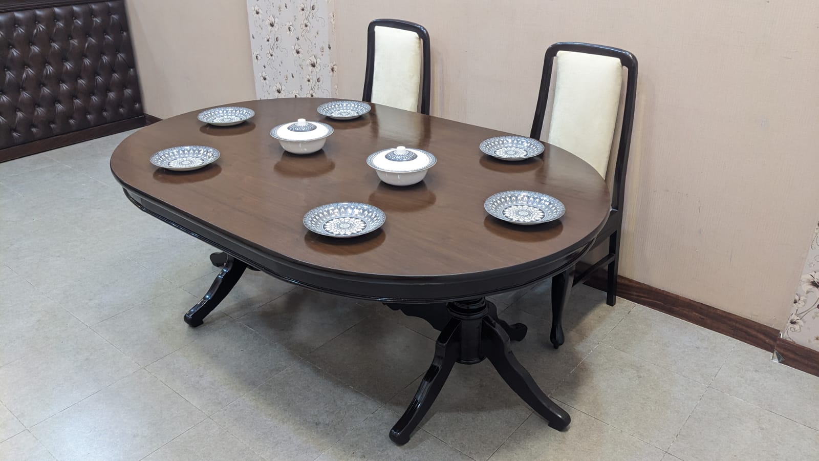 Sheesham Wood 6 Seater Dining Table