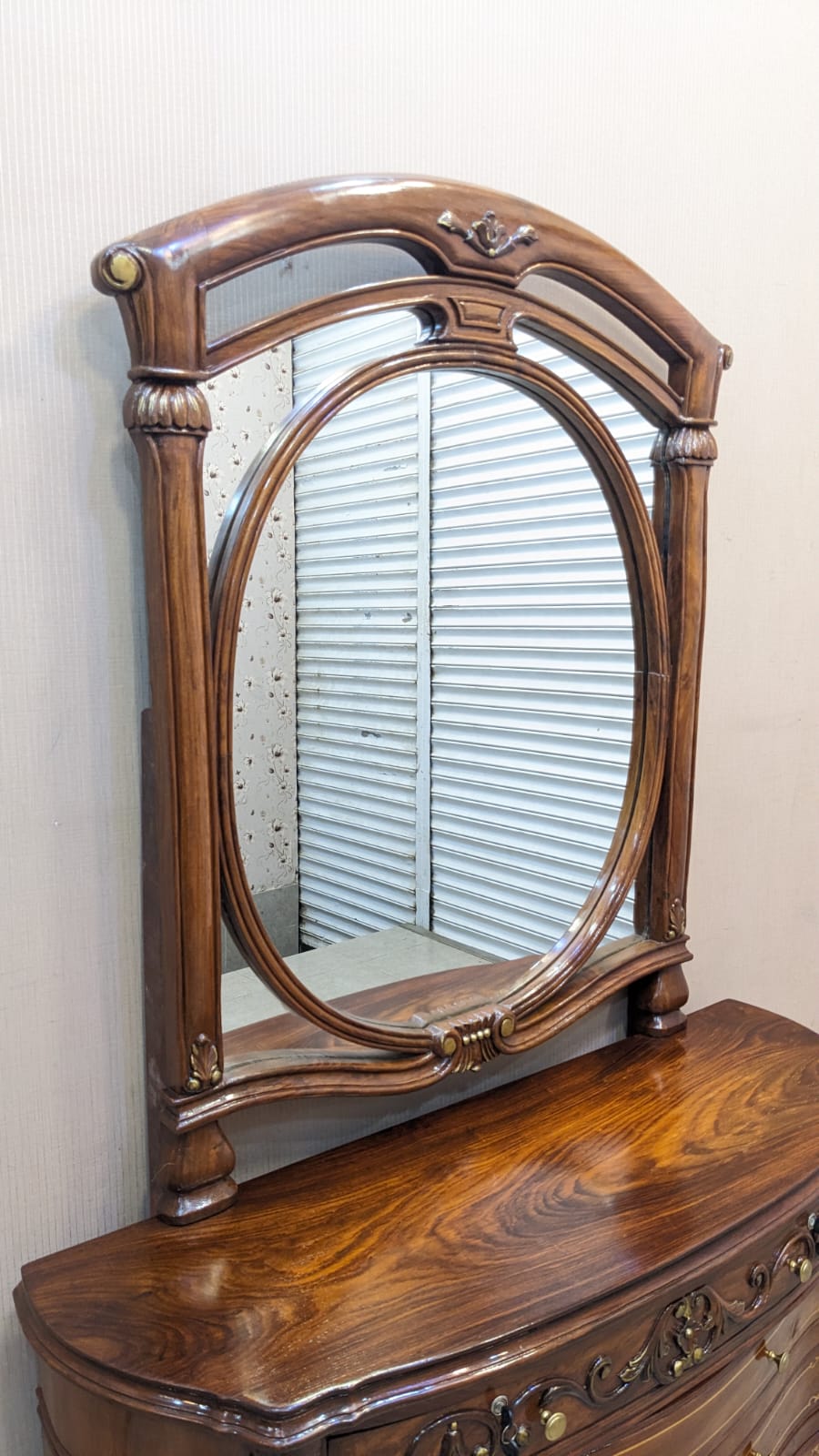 Solid Sheesham Wood King Size Bed Set