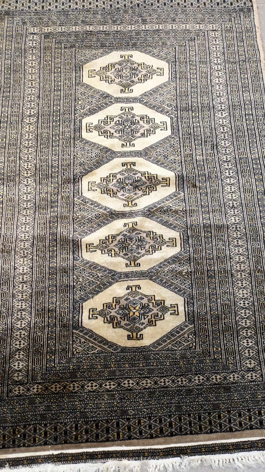 Vintage PAK Jaldar Hand Knotted Carpet