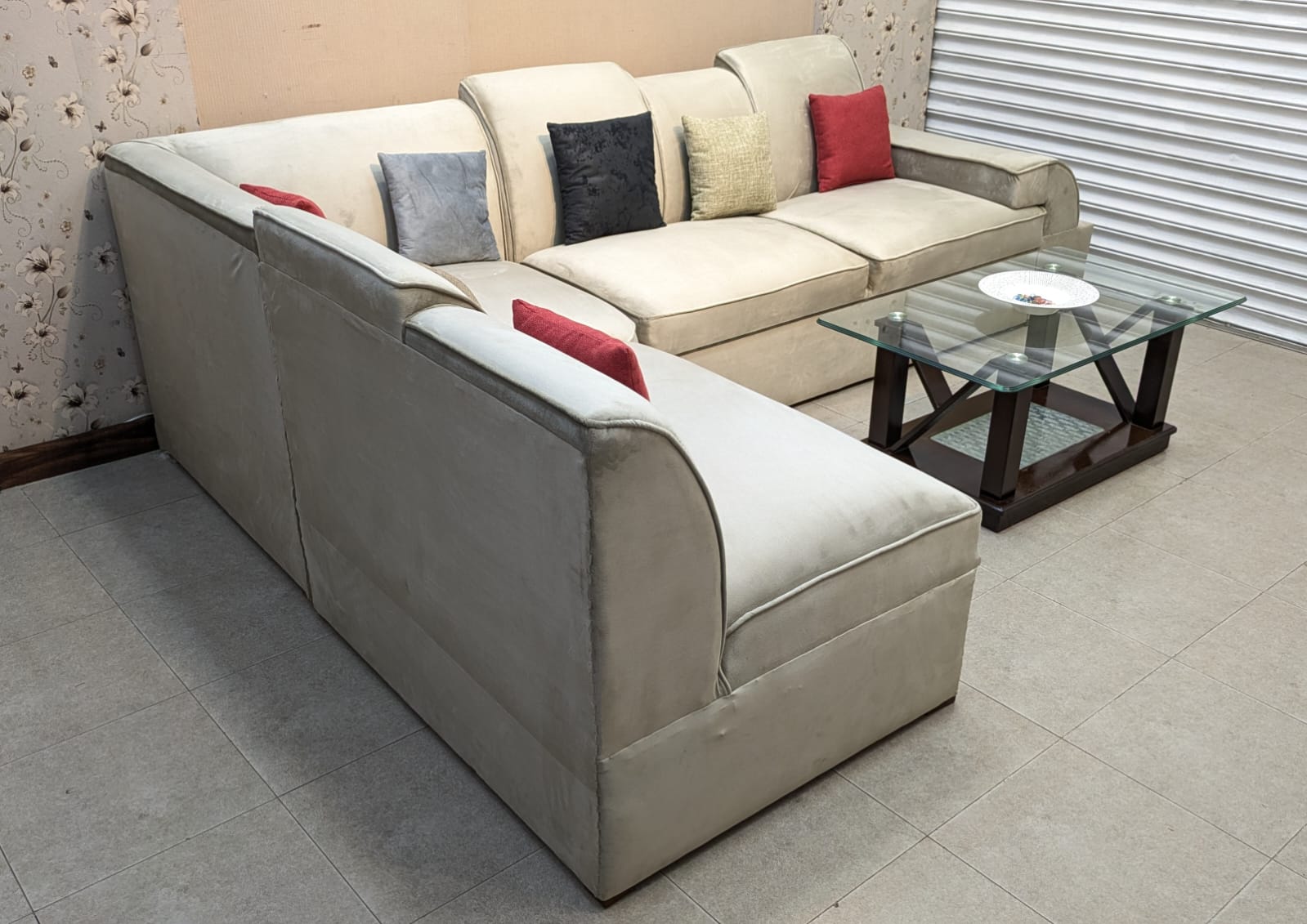 7 Seater L Shape Sofa Set