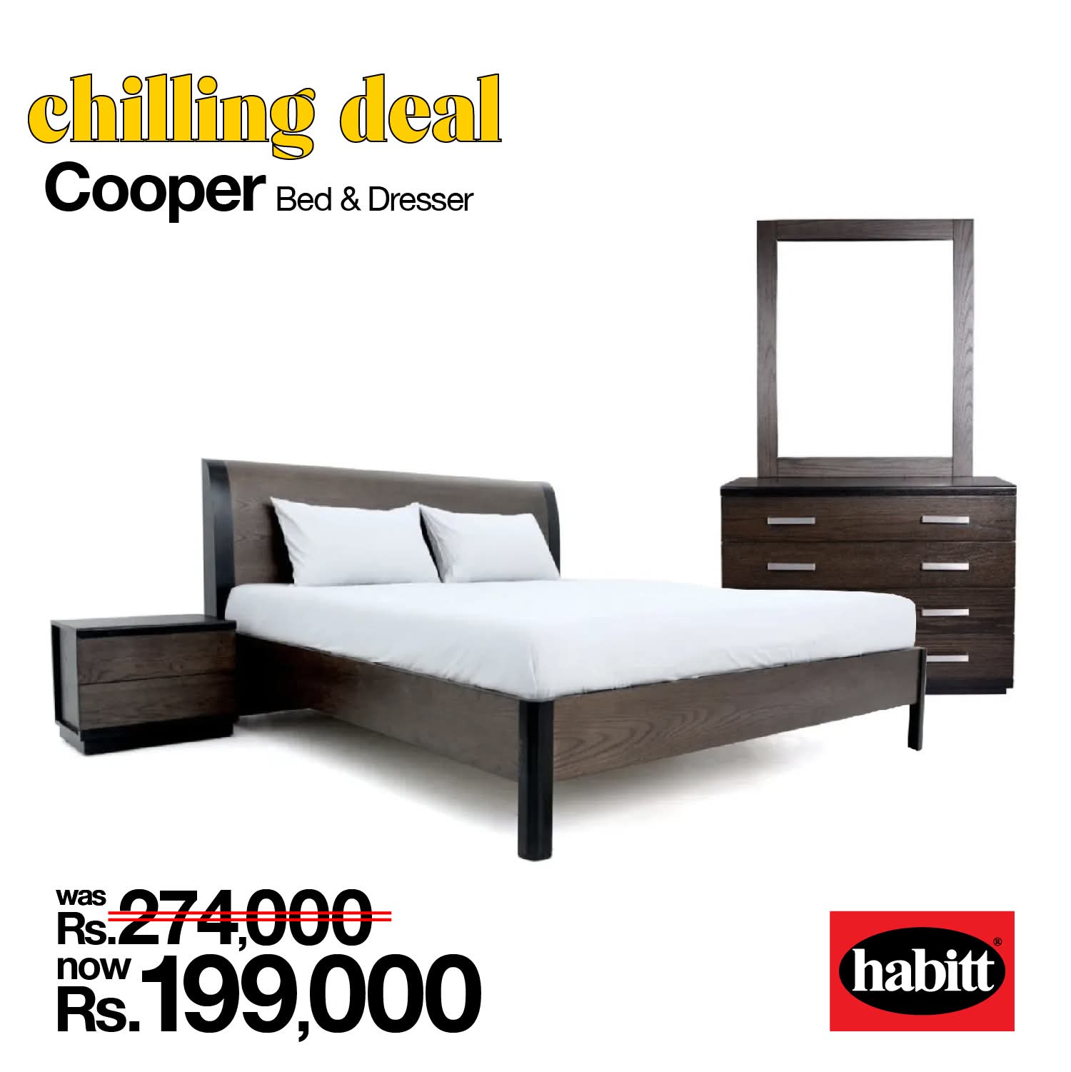 ✨Habitt Cooper ✨ Queen Size Bed Set