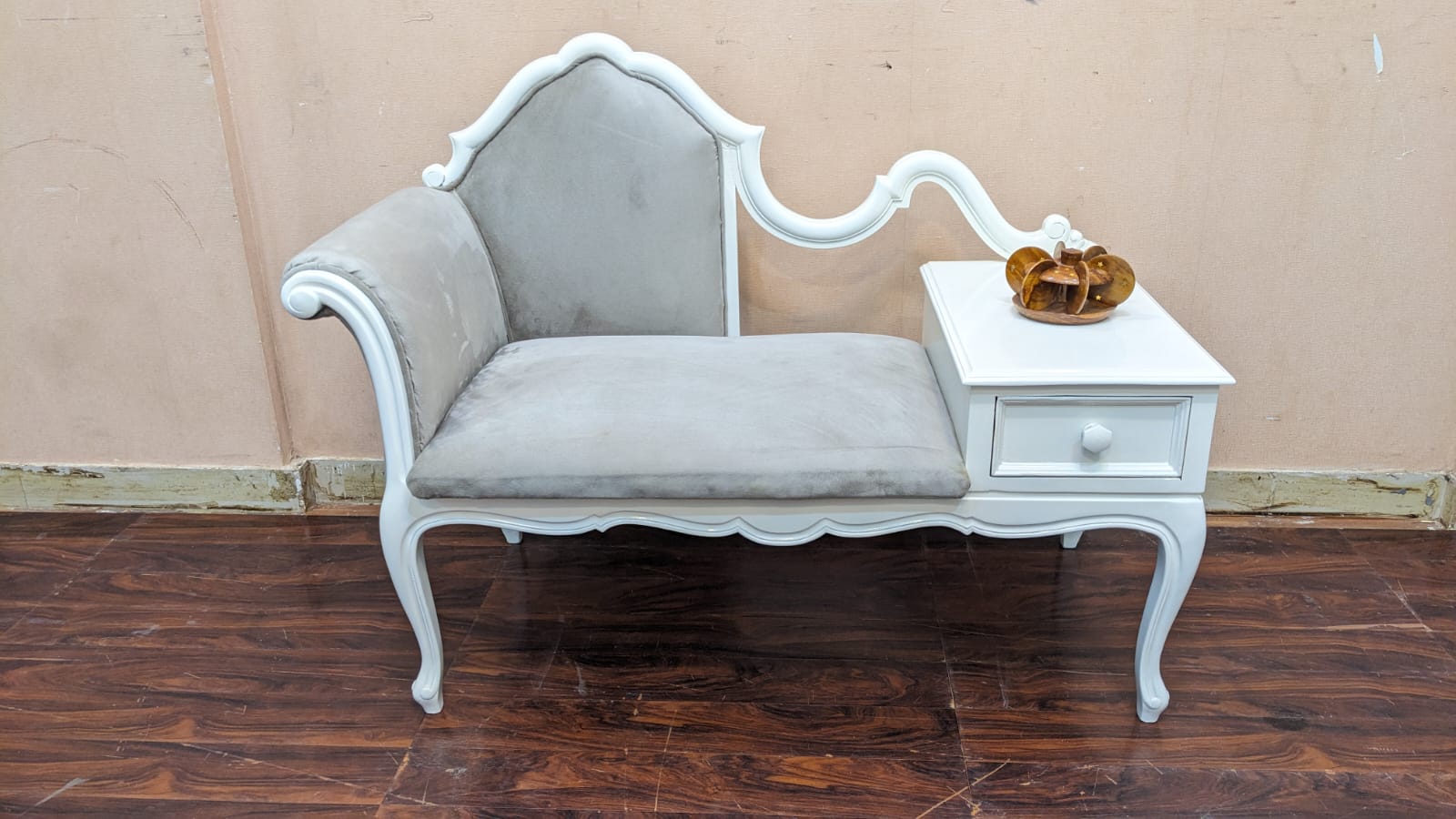 Solid Sheesham Wood Telephone Seattee