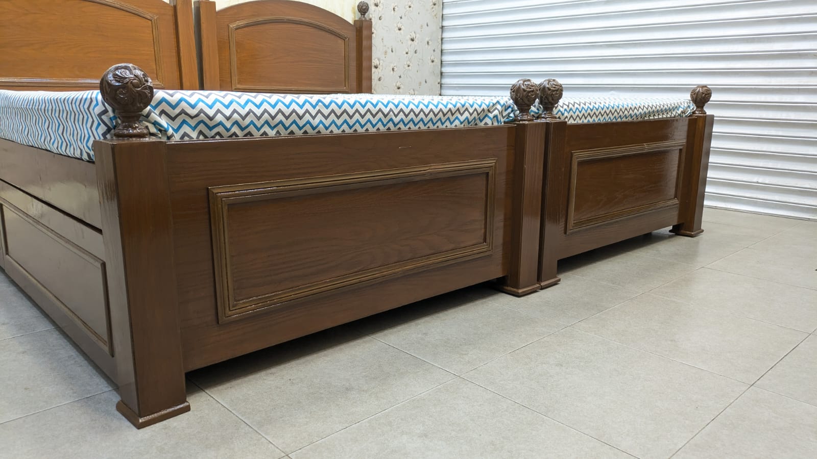 Pair Of Single Bed With Storage Drawers