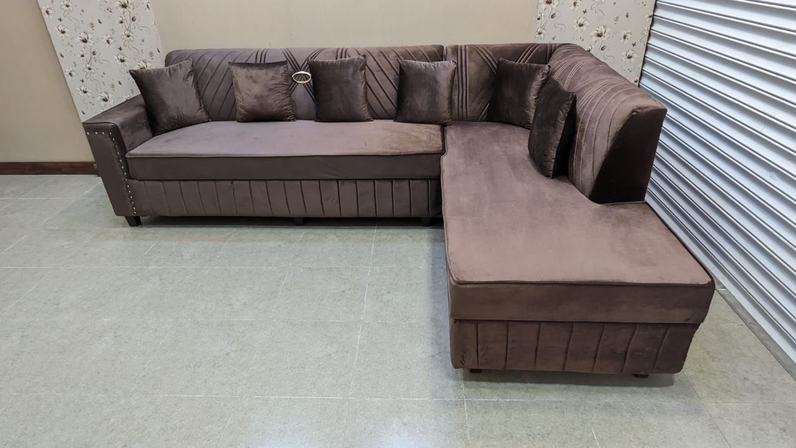 New 6 Seater L Shape Sofa Set