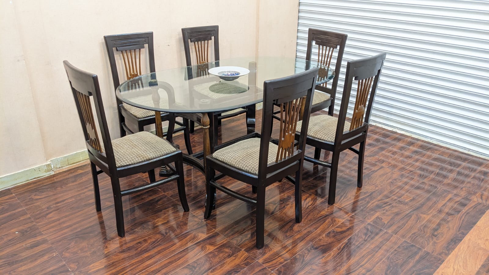 Solid Sheesham Wood 6 Seater Dining Table