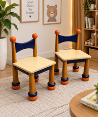 Kids Wooden Chairs – Pair