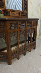 Console with Wall Mounted Mirror
