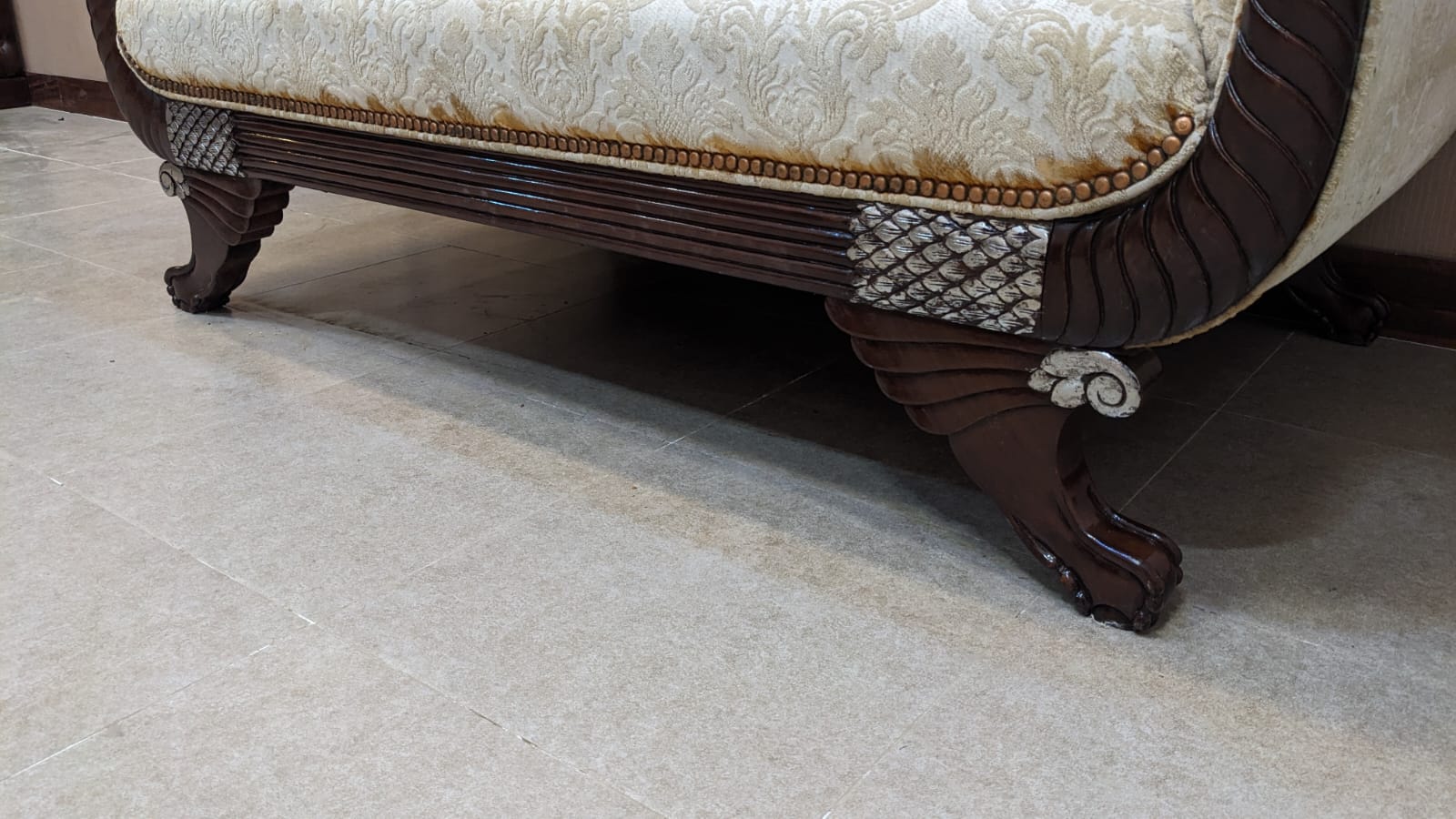 Solid Sheesham Wood 2 Seater Divan