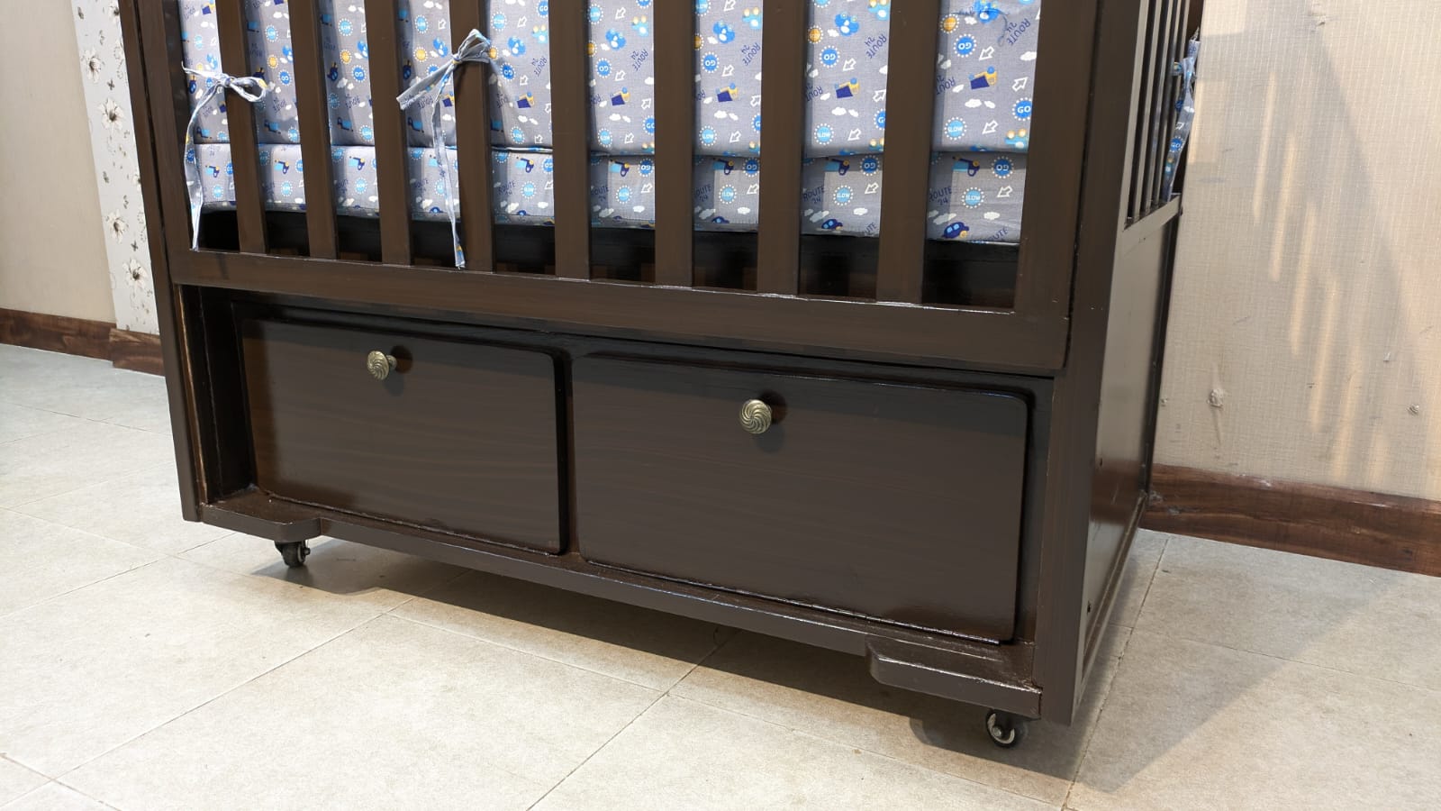 Baby Cot with Mattress