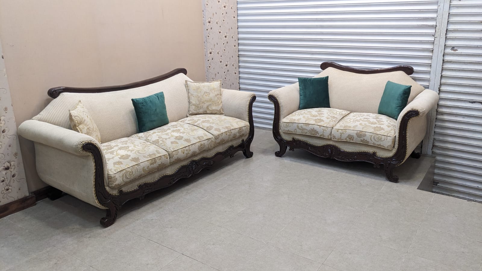 Sheesham Wood 5 Seater Sofa Set