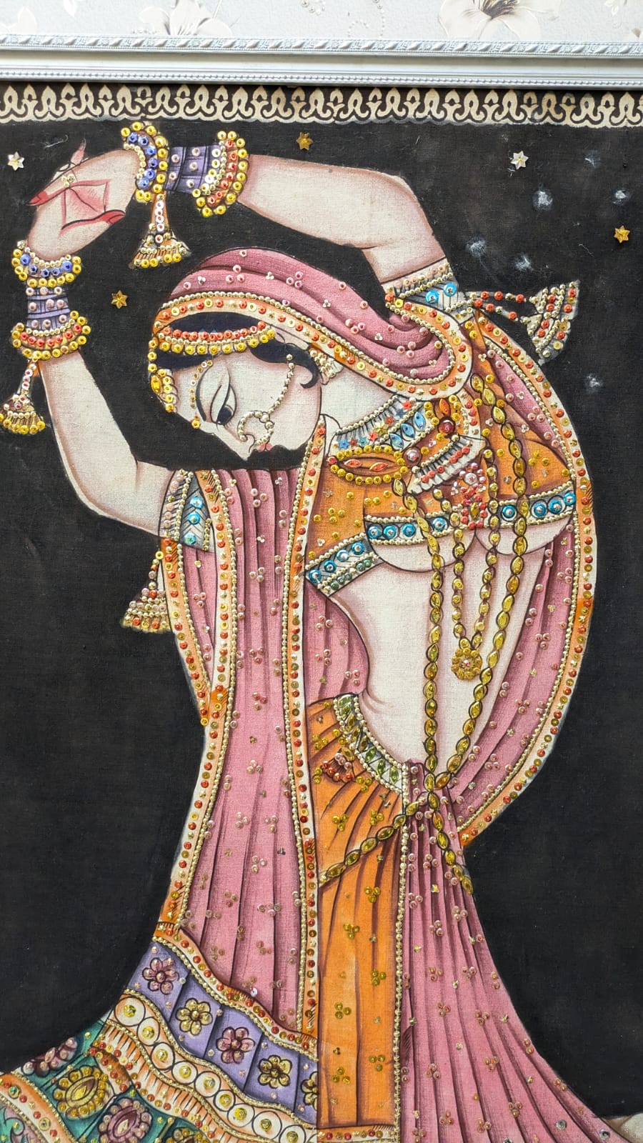 Traditional Rajasthani Folk Art – Wall Mounted Frame