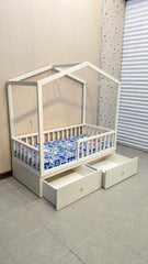 Kid's House Style Bed with Mattress